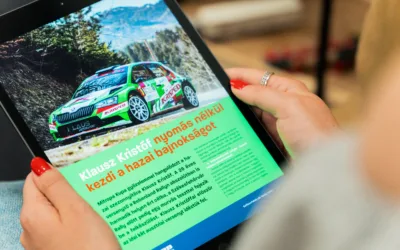 Digitális műsorfüzetet készítettünk a Veszprém Rallyra